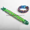 zelfmaakset cobra armband met kleine zwarte buckle