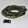 zelfmaakset cobra armband met kleine zwarte buckle