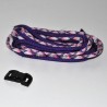 zelfmaakset cobra armband met kleine zwarte buckle