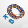 zelfmaakset cobra armband met gekleurde buckle