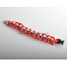 zelfmaakset koningsarmband met plastic buckle