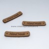 handmade - label kunstleer (3 stuks)